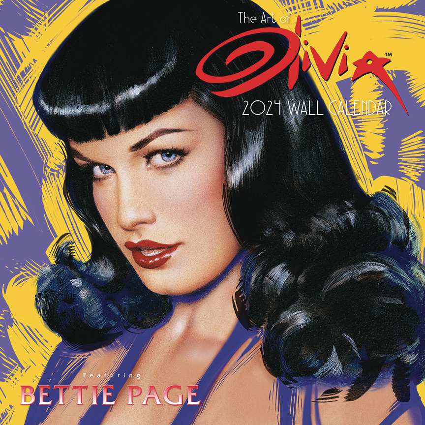 Olivia 2024 Wall Calendar Featuring Bettie Page Vandal Comx